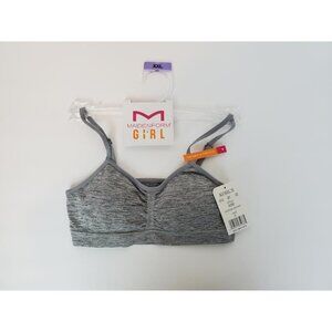 Maidenform Girl Heather Gray Basic Adjustable Strap Training Bra Size Small